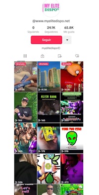 a screenshot of a tumblr account with a lot of pictures