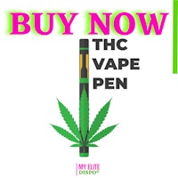 the cbd vape pen with the words buy now